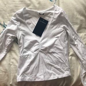 Brandy Melville Charlize Top White size small